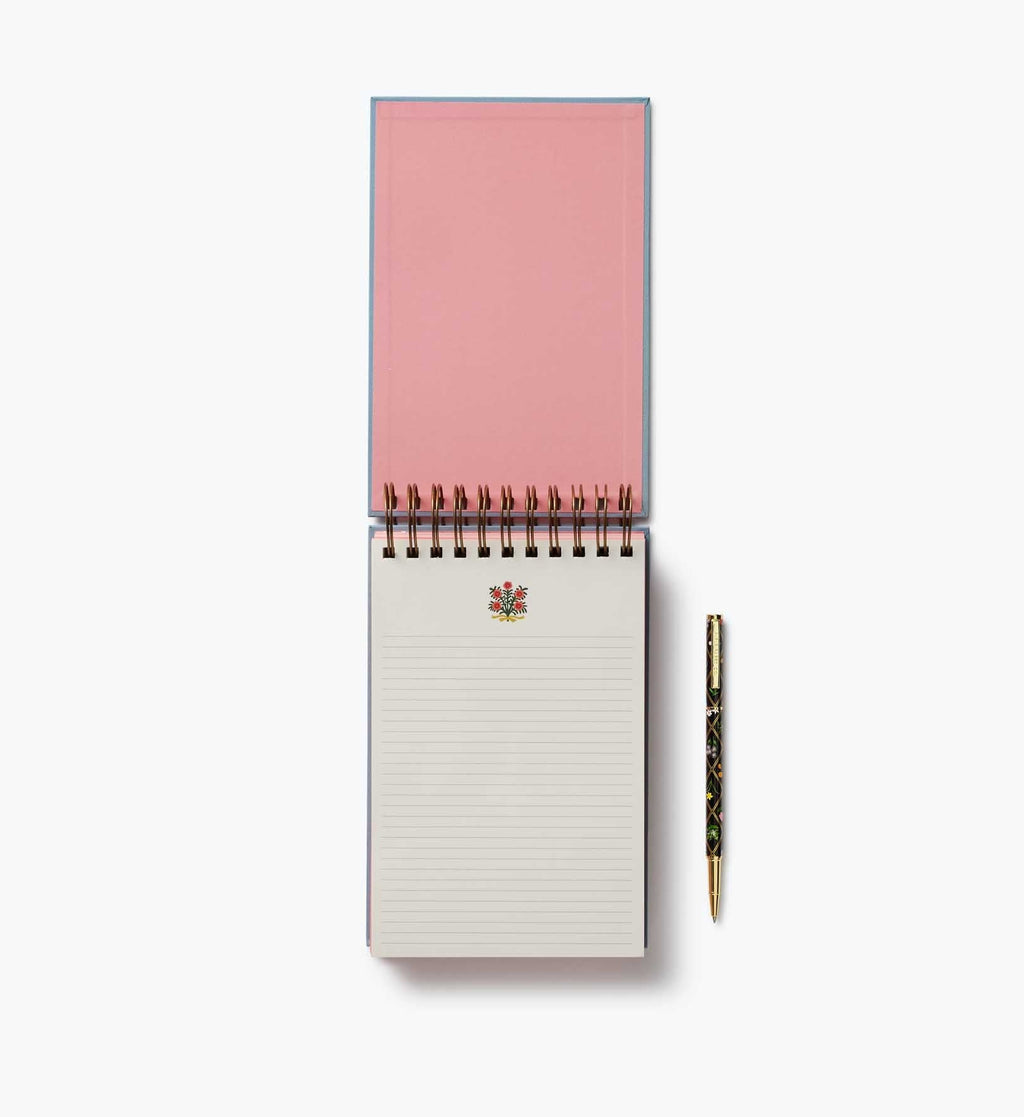 Desktop Spiral Notepad - Rosette